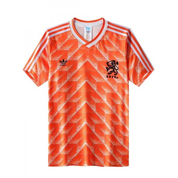 Netherlands home retro soccer jersey maillot match men's 1st sportwear football shirt 1988